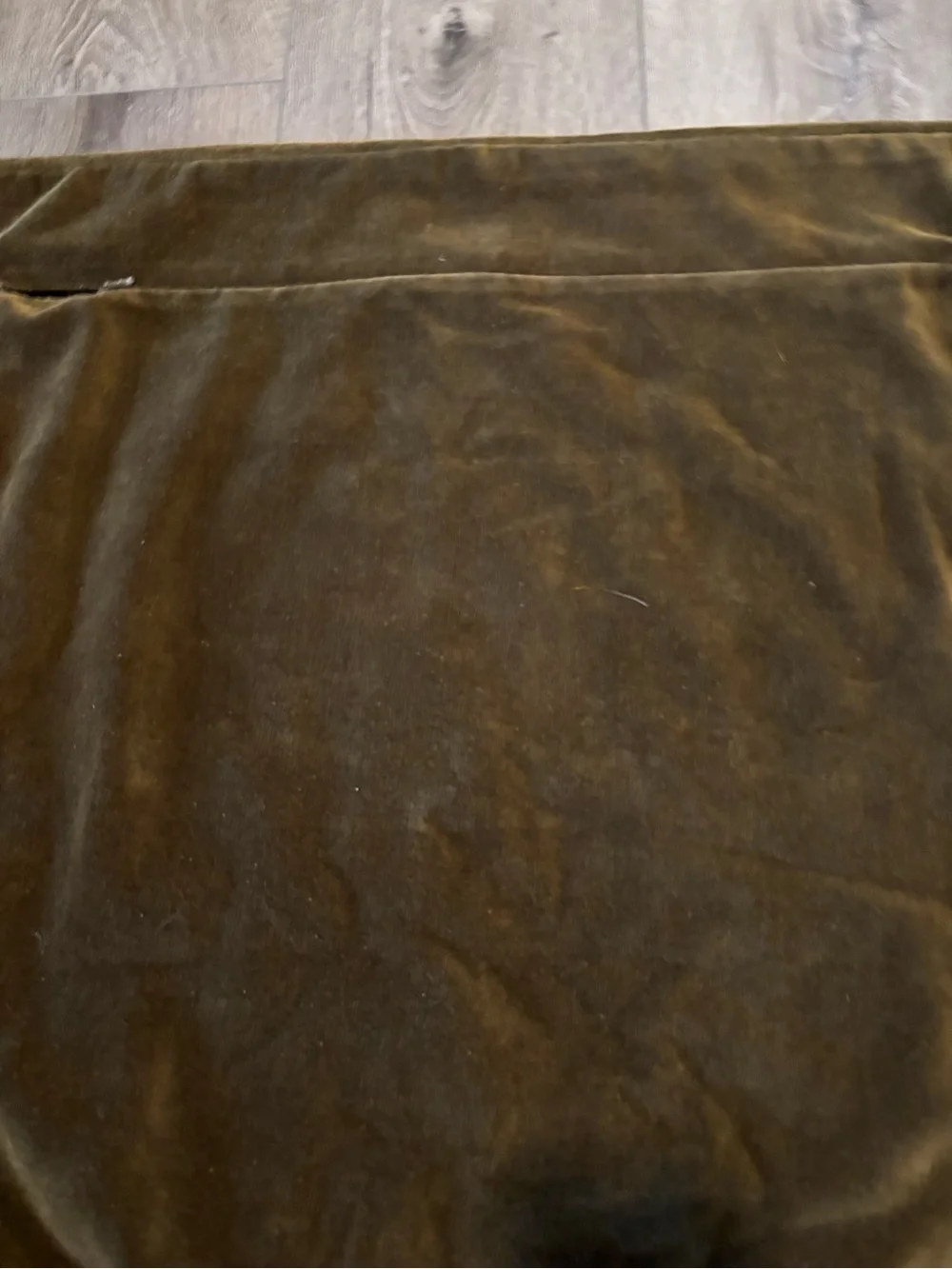 2 Williams Sonoma Home Brown Velvet moss green Pillow shams